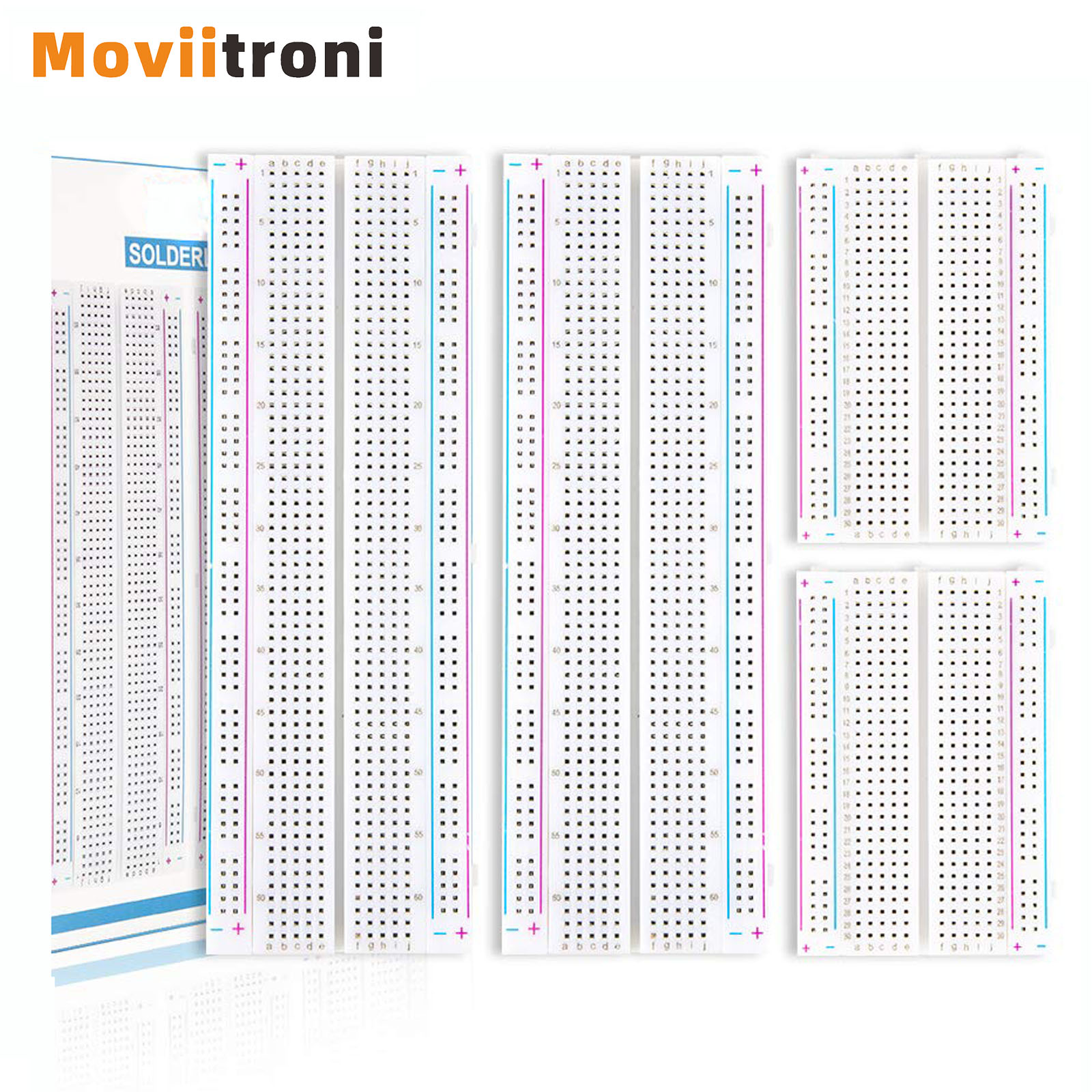 Breadboard 400 Point - 4 Buah 400/830 Poin Breadboard MB-102