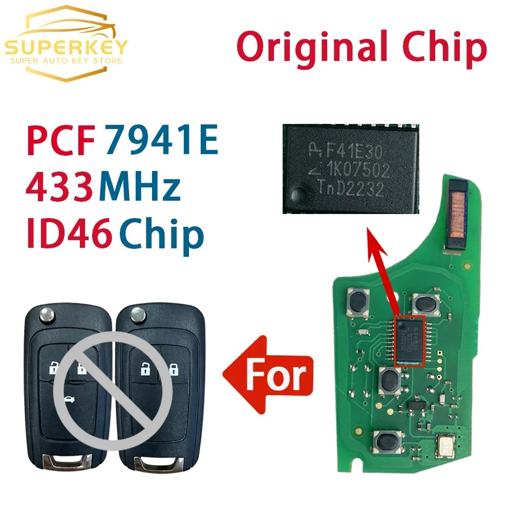 Proto Board - SUPERKEY PCF7941E 433MHz Papan Sirkuit Kunci