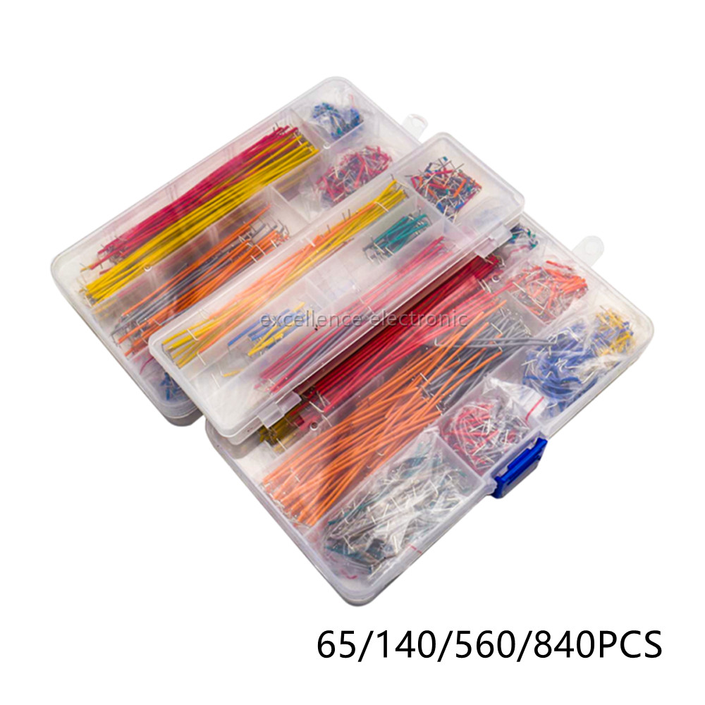 Jumper Wire Kit - 65/140/560/840 Buah/Kotak Kabel Jumper Papan Tempat