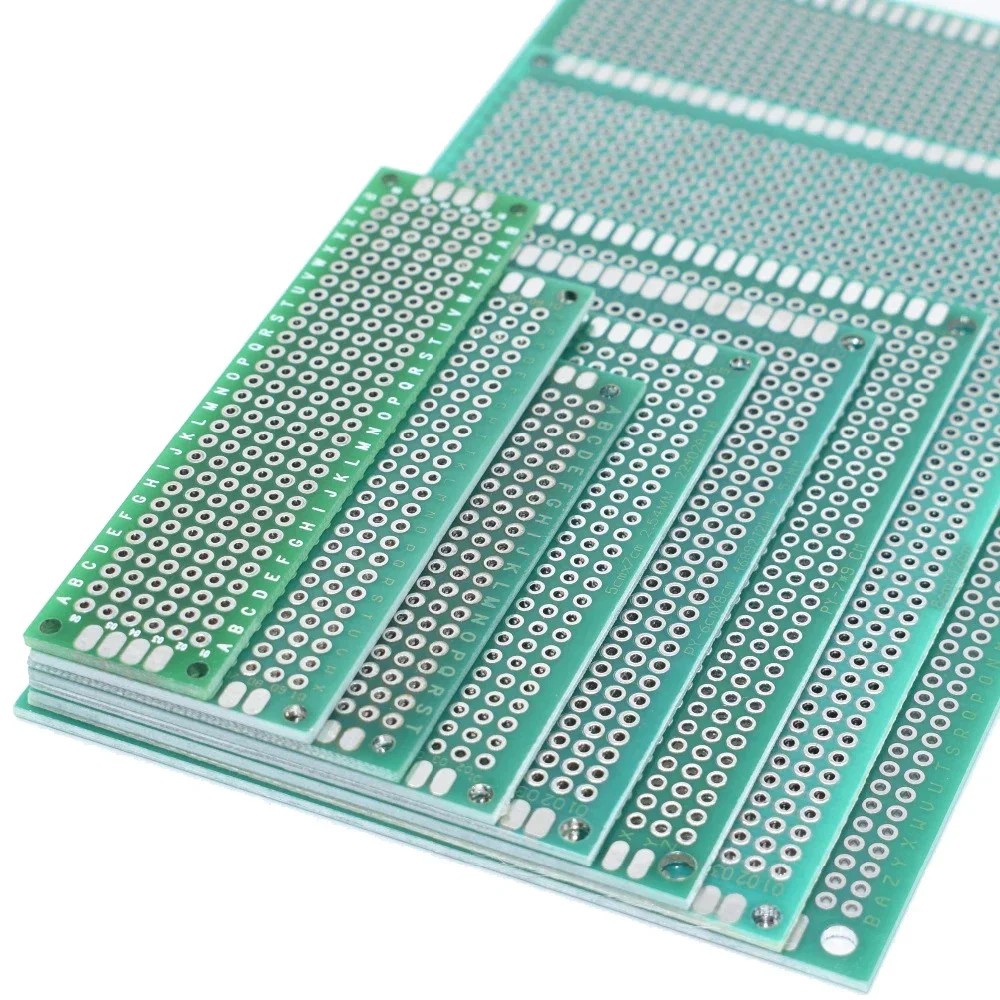 Perfboard - 1/5/10pcs Papan Prototipe PCB Hijau 2x8/3x7/4x6/5x7/7x9/12/9x15cm