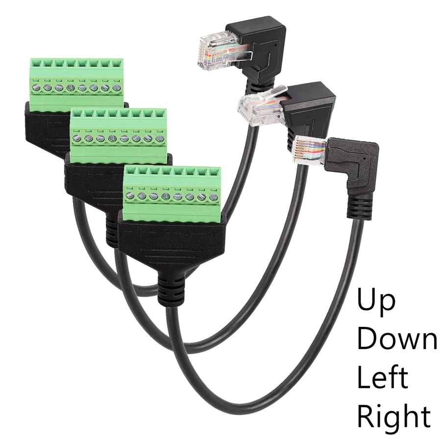 Screw Terminal Block - Rj45 Ke Blok Terminal Sekrup 8P