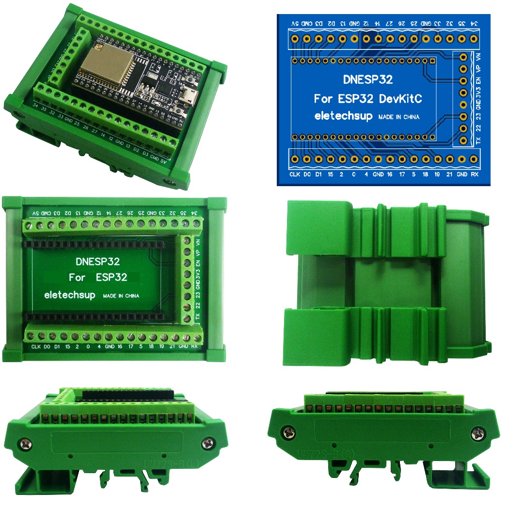 Screw Terminal Block - Adaptor Blok Terminal Sekrup Pemasangan Rel