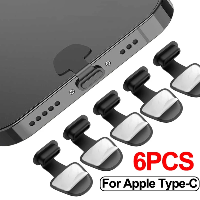 Usb C Cable - 1/4/6Pcs Penutup Anti Debu untuk Port