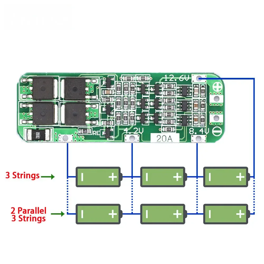 Li Ion Charger Module - Papan Perlindungan Pengisi Daya BMS Baterai