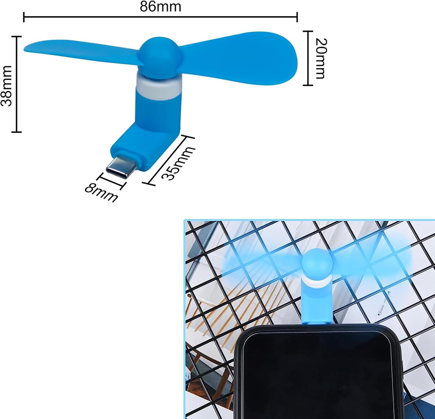 4/2/1Pcs Kipas Mini Portabel T - Micro Usb Cable ulasan dan harga