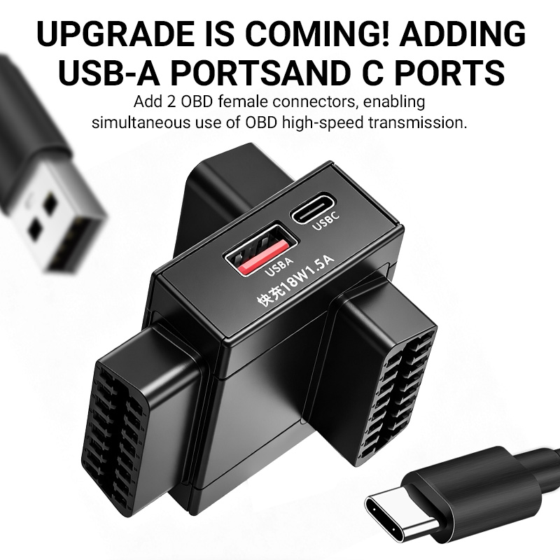 Adaptor Pemisah OBD2 1 ke 2 de - Usb C Cable ulasan dan harga