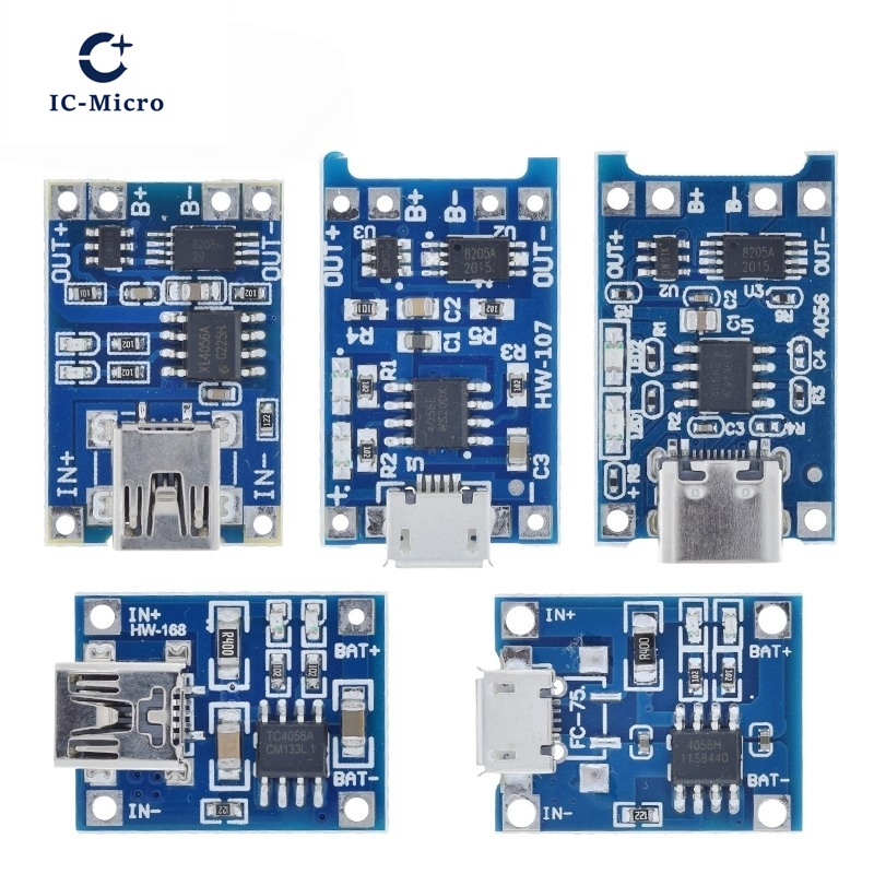 1/5 Buah 5V 1A Micro/Tipe-c/Mi - Tp4056 Module ulasan dan harga
