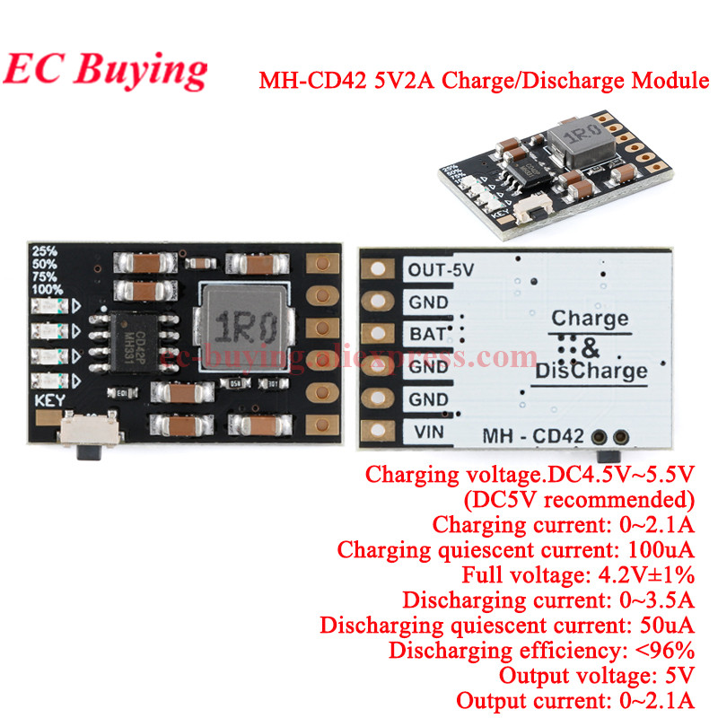 20 Buah/1 Buah MH-CD42 DC 5V 2 - Li Ion Charger Module ulasan dan harga