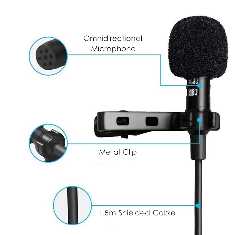 Mikrofon Lavalier Mini Portabe - Micro Usb Cable ulasan dan harga