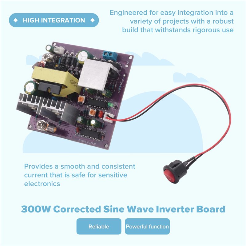 Papan Inverter Gelombang Sinus - Boost Converter ulasan dan harga