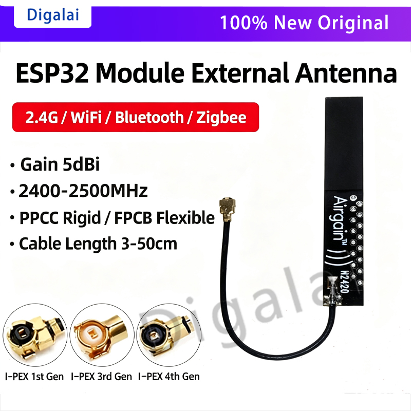 Antena ESP32 2.4GHz WiFi Bluet - Ipex Connector ulasan dan harga